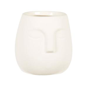 Bougie parfumée visage en céramique blanche 190g
