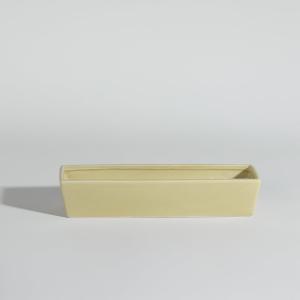 Bougie rectangulaire parfumée en céramique jaune