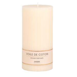 Bougie striée parfumée blanche H18, 1000g