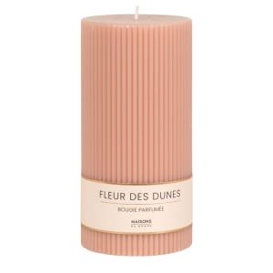 Bougie striée parfumée rose H18, 1000g