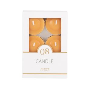 Bougies chauffe-plat jaunes (x6)