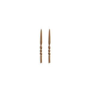 Bougies en paraffine marron ( Pack de 2 )