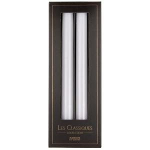 Bougies longues blanches (x4)