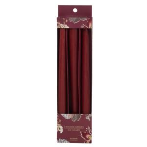 Bougies longues rouges (x3)