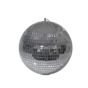Boule à facettes disco verre argent 30x30 cm
