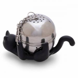 Boule à thé cattea en métal noir