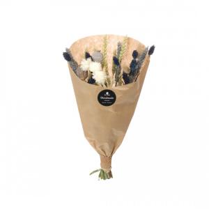 Bouquet de fleurs séchées bleu ocean M