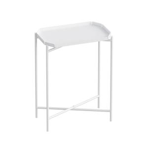 Bout de canapé avec plateau à rebord rectangulaire H56 cm -…