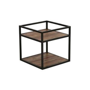 Bout de canapé en fibres de particules marron