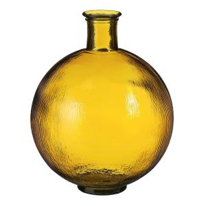 Bouteille décorative Jaune Verre H42xl34xL34cm