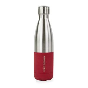 Bouteille duo 500 ml rouge soft & inox