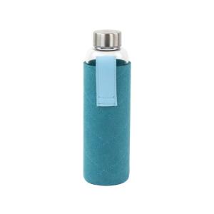 Bouteilles en verre avec pochette en feutrine 550ml - Bleu…