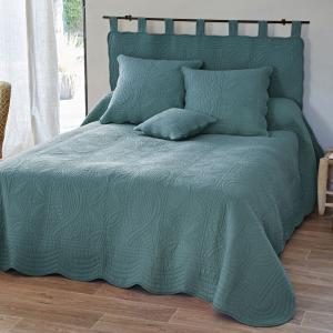 Boutis 230x250 bleu canard en coton 370 g/m²