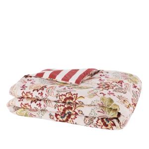 Boutis en coton et lin motifs à rayures multicolores 100x20…