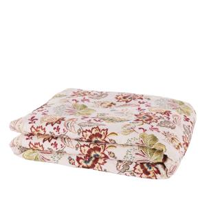 Boutis en coton et lin motifs à rayures multicolores 100x20…