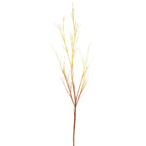 Branche de bois artificielle marron et orange H185