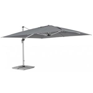 Bras de parasol en aluminium anodisé et tissu gris foncé 4x…