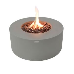 Brasero à gaz en béton fibré gris D87x36 cm