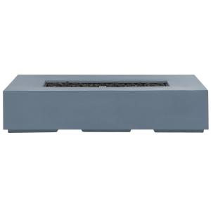 Brasero de jardin rectangulaire gris