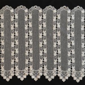 Brise bise macramé motif fleurs polyester ecru Dimension st…