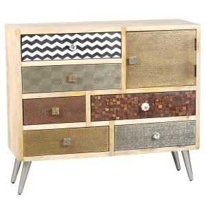 Buffet  1 porte 6 tiroirs