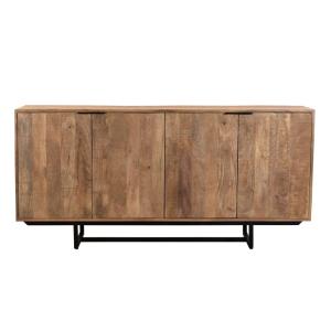 Buffet 185 cm en bois massif et métal