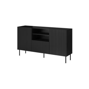 Buffet 2 portes 1 tiroir pied métal 150x82 cm