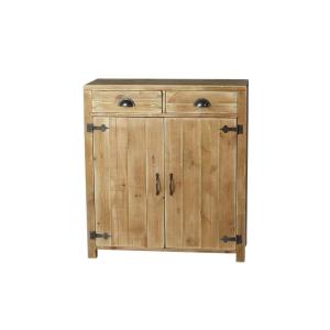 Buffet 2 portes 2 tiroirs bois massif