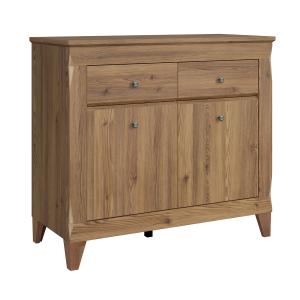 Buffet 2 portes 2 tiroirs stratifiés beige