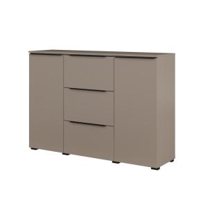 Buffet 2 portes 3 tiroirs stratifiés taupe