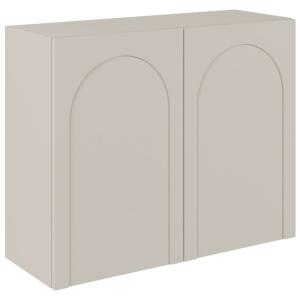 Buffet 2 portes avec façades fraisées gris cachemire 100 cm…