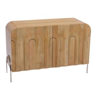Buffet 2 portes   bois naturel en bois de manguier
