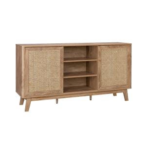 Buffet 2 portes coulissantes cannage 150cm