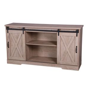 Buffet 2 portes coulissantes marron