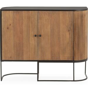Buffet 2 portes en bois de manguier 110 cm