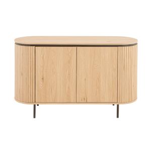 Buffet 2 portes L120 cm - Effet Bois clair