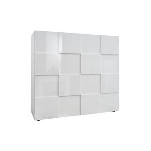 Buffet 2 portes - L121 cm - Blanc