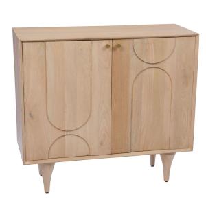 Buffet 2 portes   marron en bois