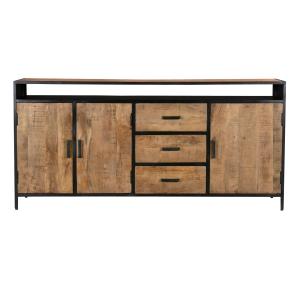 Buffet 3 portes 3 tiroirs L180cm, bois de Manguier massif e…