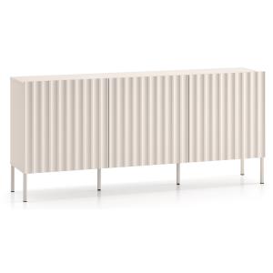 Buffet 3 portes beige clair 170 cm