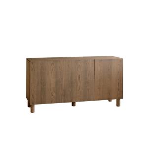 Buffet 3 portes bois de placage frêne naturel teinte noiset…