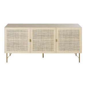 Buffet 3 portes cannage en rotin L154