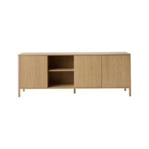 Buffet 3 portes effet bois clair
