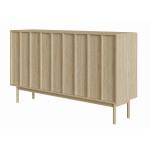 Buffet 3 portes en aspect chêne 150 cm