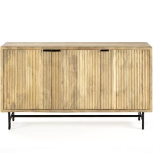 Buffet 3 portes en bois de manguier 150 cm