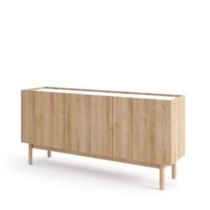 Buffet 3 portes en bois lamellé 144x68 cm