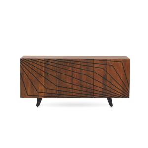 Buffet 3 portes en bois massif de manguier