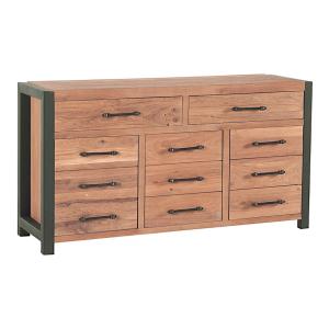 Buffet 3 portes et 2 tiroirs en chêne huilé L150cm