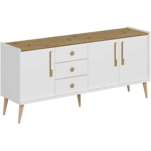 Buffet 3 portes et 3 tiroirs en aggloméré mitra