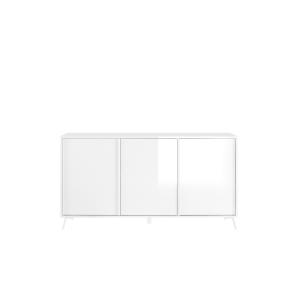 Buffet 3 portes - L156 cm - Blanc